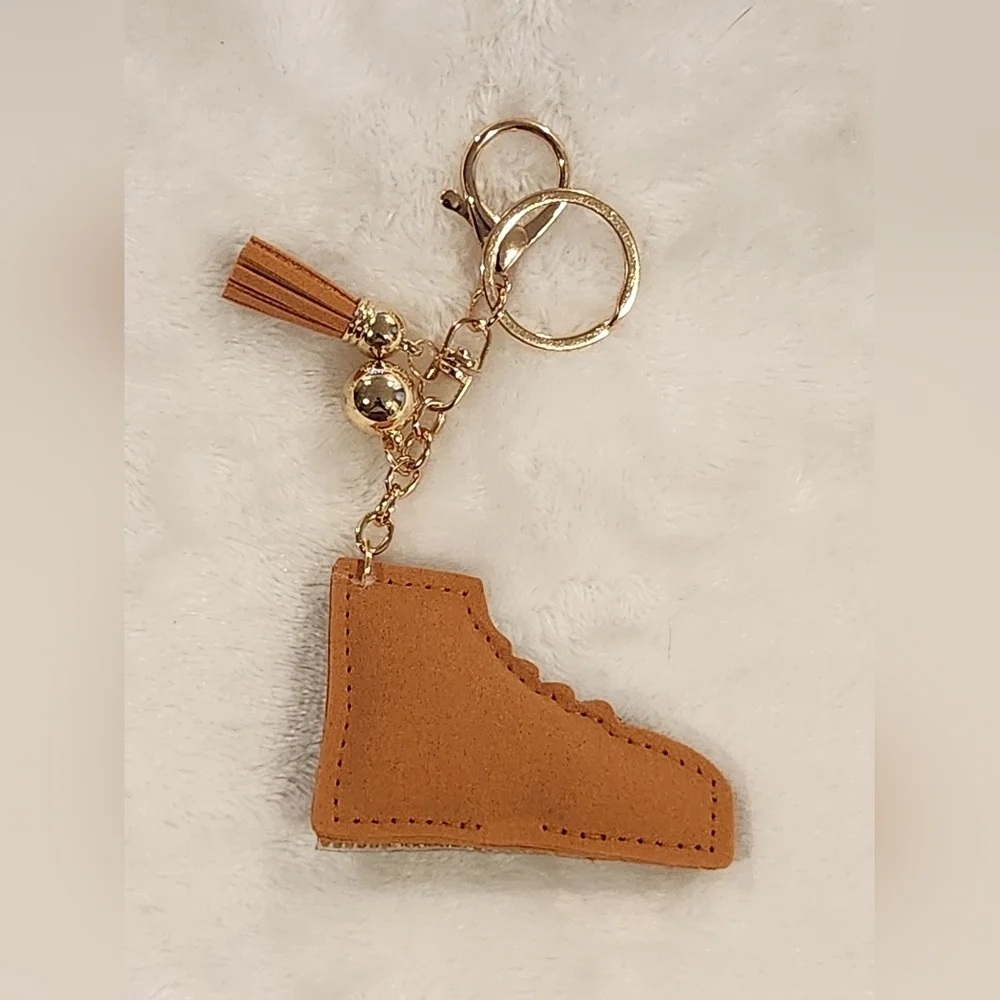 Gold and Silver Converse Sneaker Keychain Bag Charm